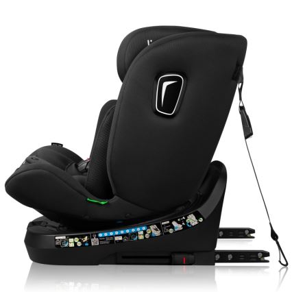 Lionelo - Avtosedež z vrtljivo bazo BRAVE i-Size 40-150 cm Black Carbon