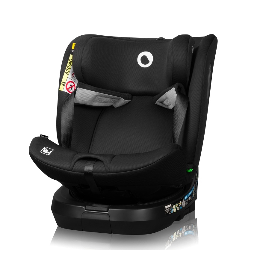 Lionelo - Avtosedež z vrtljivo bazo BRAVE i-Size 40-150 cm Black Carbon
