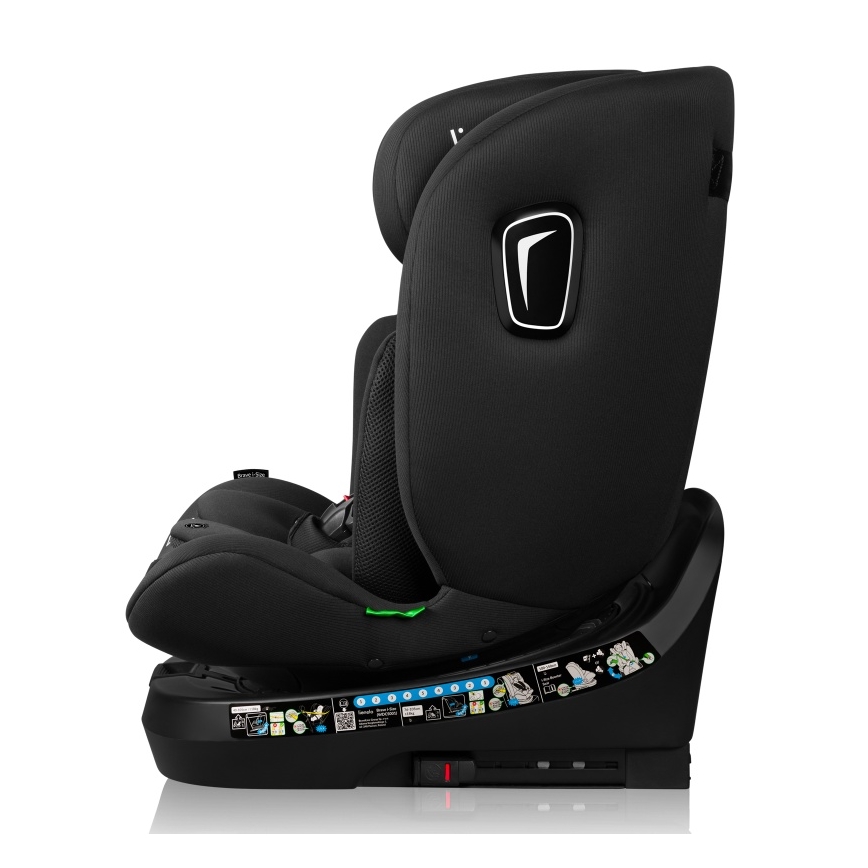 Lionelo - Avtosedež z vrtljivo bazo BRAVE i-Size 40-150 cm Black Carbon