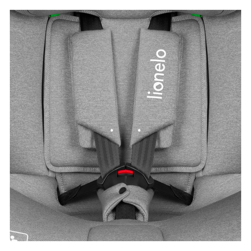Lionelo - Avtosedež z vrtljivo bazo BRAVE i-Size 40-150 cm Grey Stone