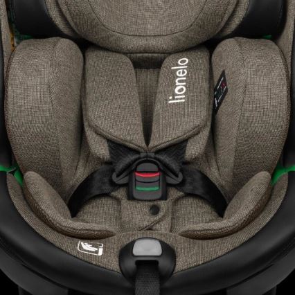 Lionelo - Avtosedež z vrtljivo bazo HARMONY i-Velikost 40-150 cm črna/oliva