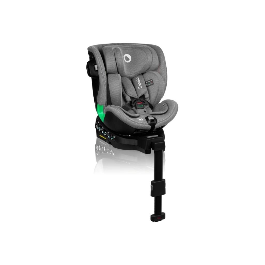 Lionelo - Avtosedež z vrtljivo bazo HARMONY i-Velikost 40-150 cm črna/siva