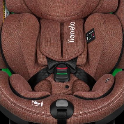 Lionelo - Avtosedež z vrtljivo bazo HARMONY i-Velikost 40-150 cm opečna