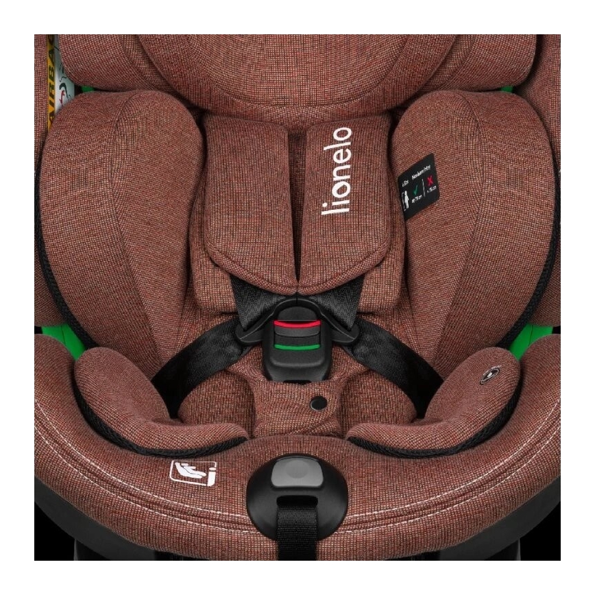 Lionelo - Avtosedež z vrtljivo bazo HARMONY i-Velikost 40-150 cm opečna