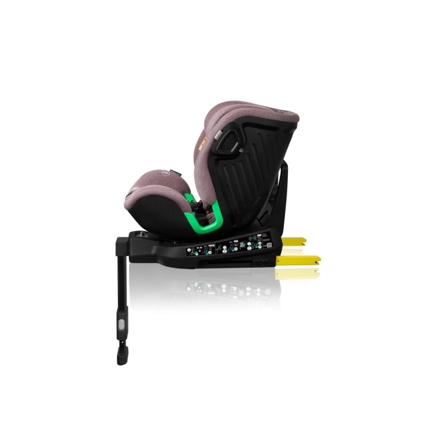 Lionelo - Avtosedež z vrtljivo bazo HARMONY i-Velikost 40-150 cm roza