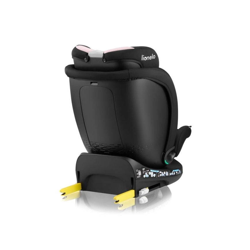 Lionelo - avtosedež z vrtljivo bazo NAVY i-Size 40-150 cm črna/rožnata