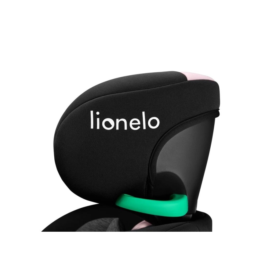 Lionelo - avtosedež z vrtljivo bazo NAVY i-Size 40-150 cm črna/rožnata