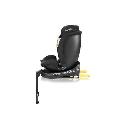 Lionelo - Avtosedež z vrtljivo bazo NAVY i-Size 40–150 cm, črna/tirkizna
