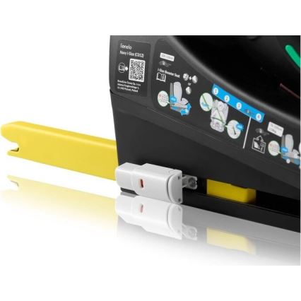 Lionelo - Avtosedež z vrtljivo bazo NAVY i-Size 40–150 cm, črna/tirkizna