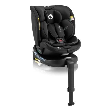 Lionelo - Avtosedež z vrtljivo bazo NAVY i-Velikost 40-150 cm črna