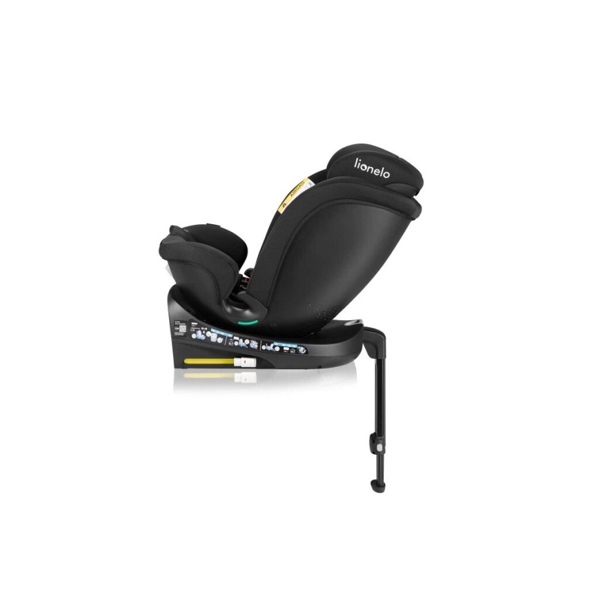 Lionelo - Avtosedež z vrtljivo bazo NAVY i-Velikost 40-150 cm črna