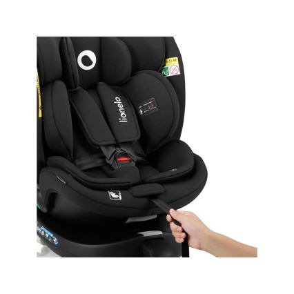 Lionelo - Avtosedež z vrtljivo bazo NAVY i-Velikost 40-150 cm črna