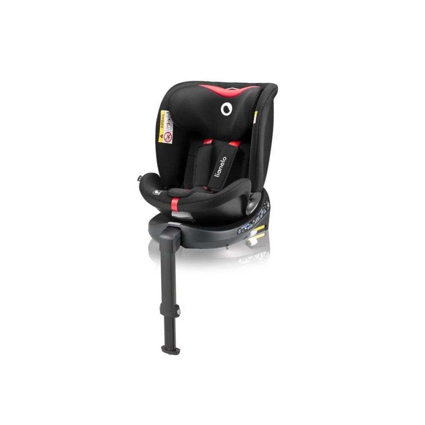 Lionelo - Avtosedež z vrtljivo bazo NAVY i-Velikost 40-150 cm črna/rdeča
