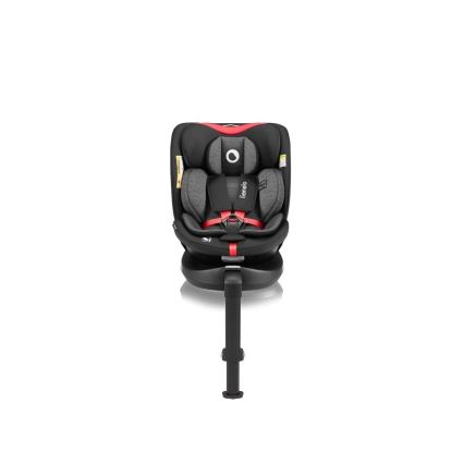Lionelo - Avtosedež z vrtljivo bazo NAVY i-Velikost 40-150 cm črna/rdeča