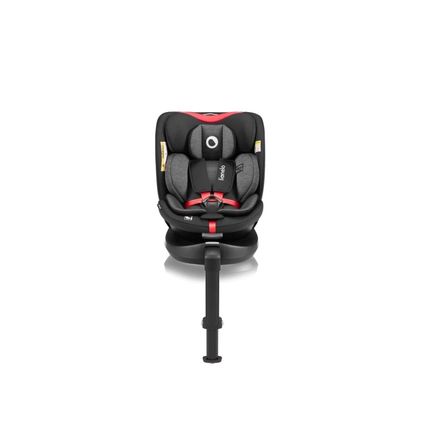 Lionelo - Avtosedež z vrtljivo bazo NAVY i-Velikost 40-150 cm črna/rdeča