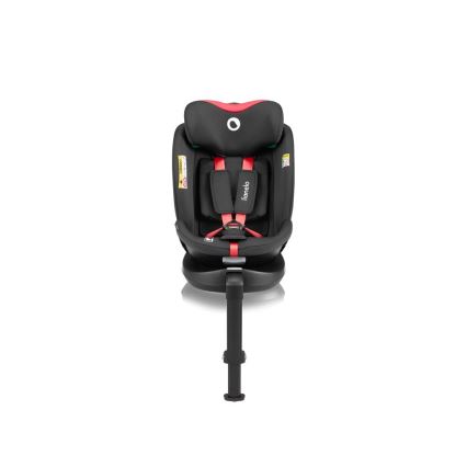 Lionelo - Avtosedež z vrtljivo bazo NAVY i-Velikost 40-150 cm črna/rdeča