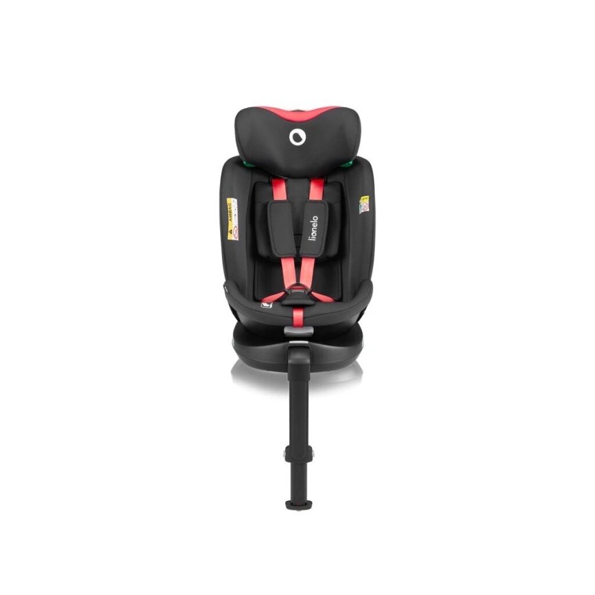 Lionelo - Avtosedež z vrtljivo bazo NAVY i-Velikost 40-150 cm črna/rdeča