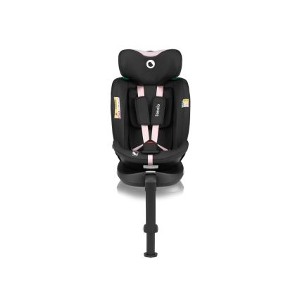 Lionelo - Avtosedež z vrtljivo bazo NAVY i-Velikost 40-150 cm črna/roza