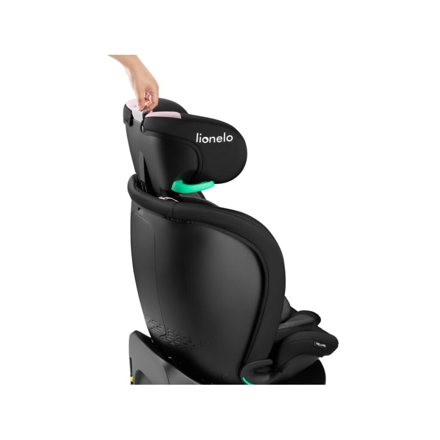 Lionelo - Avtosedež z vrtljivo bazo NAVY i-Velikost 40-150 cm črna/roza