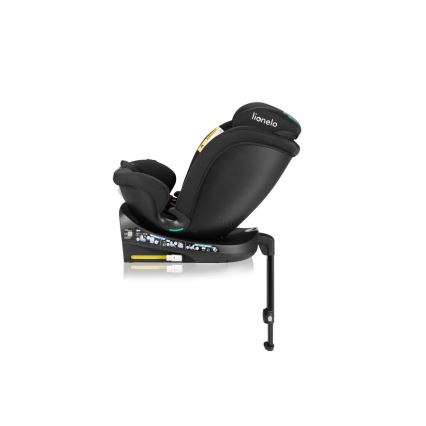 Lionelo - Avtosedež z vrtljivo bazo NAVY i-Velikost 40-150 cm črna/turkizna