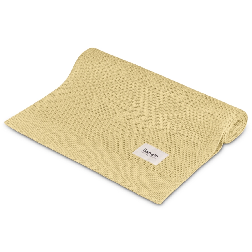 Lionelo - Bambusova odeja BAMBOO BLANKET 75x100 cm Rumena Limona