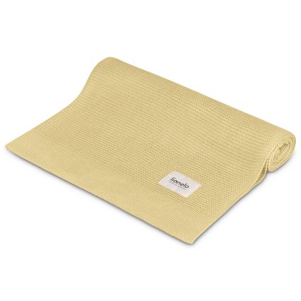 Lionelo - Bambusova odejica BAMBOO BLANKET 75x100 cm limonasto rumena