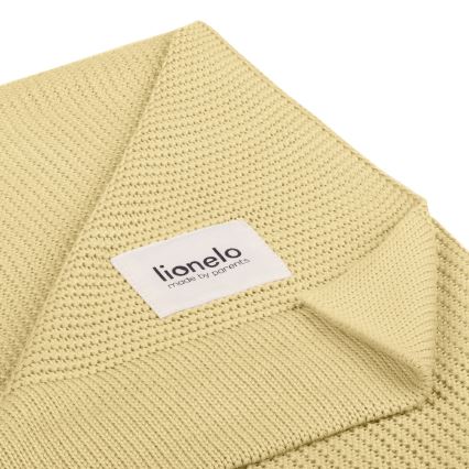 Lionelo - Bambusova odejica BAMBOO BLANKET 75x100 cm limonasto rumena