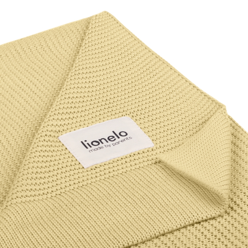 Lionelo - Bambusova odejica BAMBOO BLANKET 75x100 cm limonasto rumena