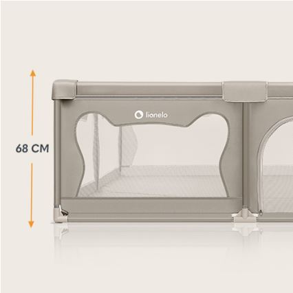 Lionelo - Bež otroška igralna ograja WILLOW XL
