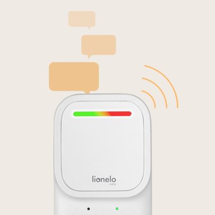 Lionelo - Brezžična polnilna otroška avdio varuška BABYLINE 2.2 5V