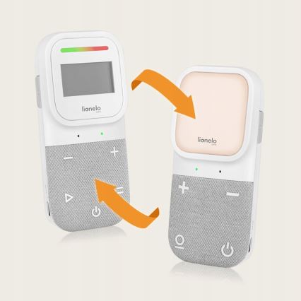 Lionelo - Brezžična polnilna otroška avdio varuška BABYLINE 2.3 5V