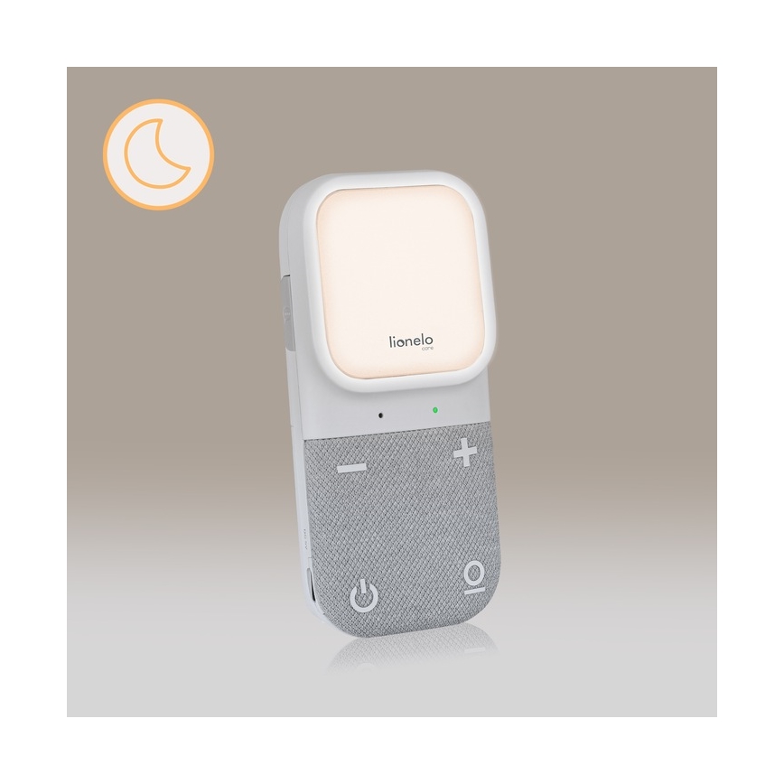 Lionelo - Brezžična polnilna otroška avdio varuška BABYLINE 2.3 5V