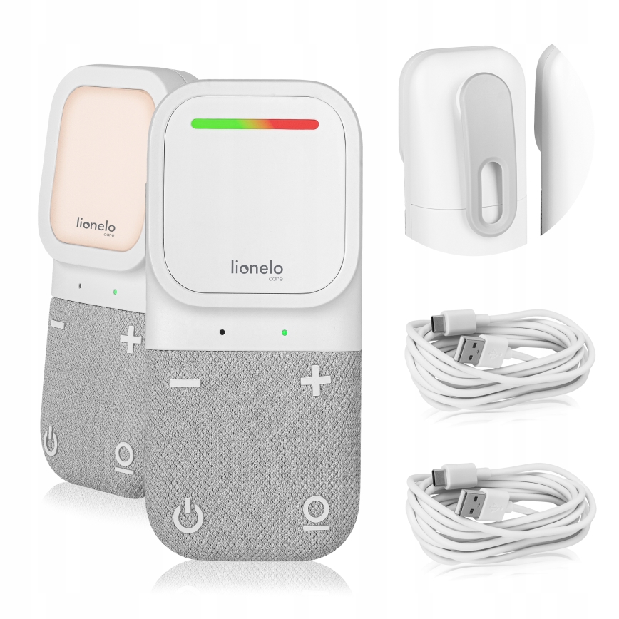 Lionelo - Brezžični polnilni avdio otroški monitor BABYLINE 2.2 5V