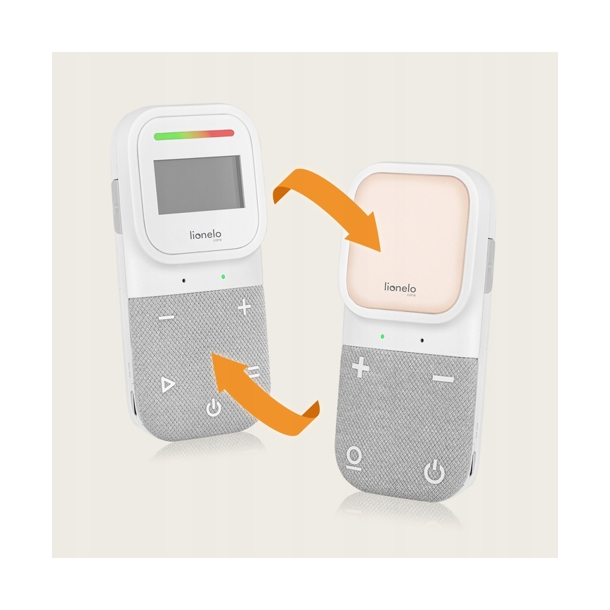 Lionelo - Brezžični polnilni avdio otroški monitor BABYLINE 2.3 5V