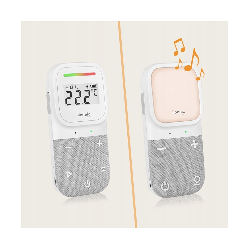 Lionelo - Brezžični polnilni avdio otroški monitor BABYLINE 2.3 5V