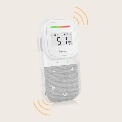 Lionelo - Brezžični polnilni avdio otroški monitor BABYLINE 2.3 5V