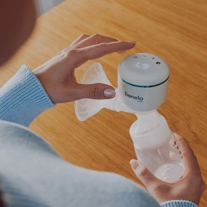 Lionelo - Polnilna električna prsna črpalka FIDI PLUS 5V 1200 mAh 180 ml