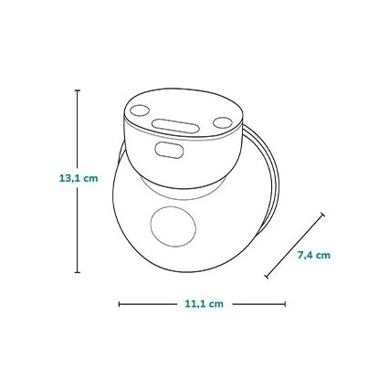 Lionelo - Električna polnilna prsna črpalka FIDI FREE SIMPLE 5V 1000 mAh 180 ml