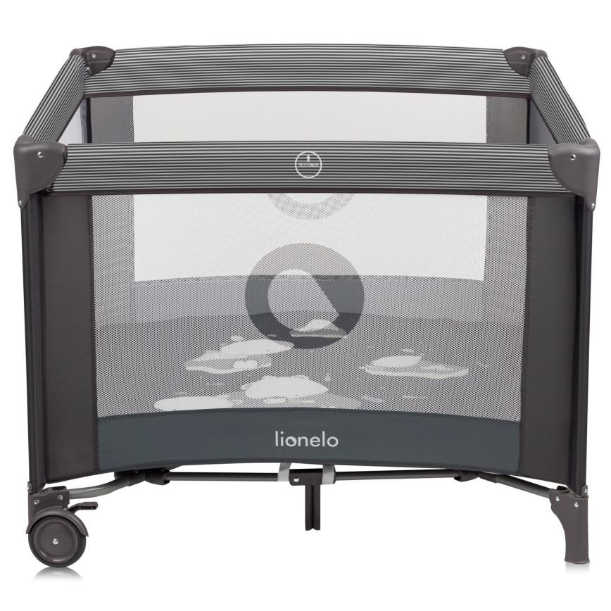 Lionelo - Igralna ograja BONNIE Siva Scandi