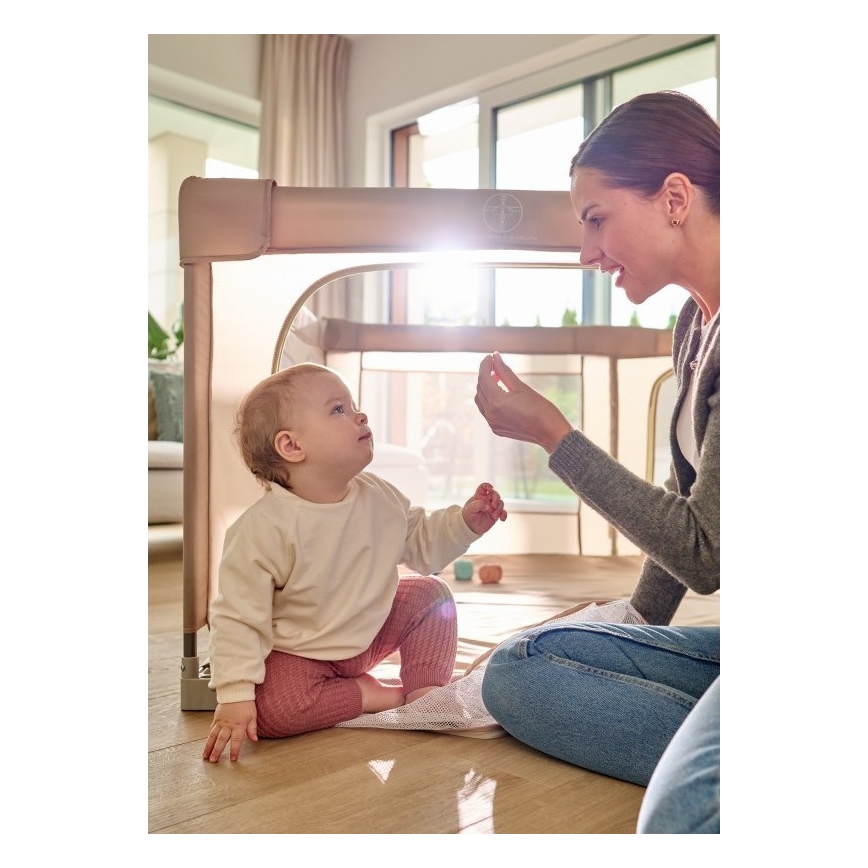 Lionelo - Igralna ograja FLORENCE Beige Sand