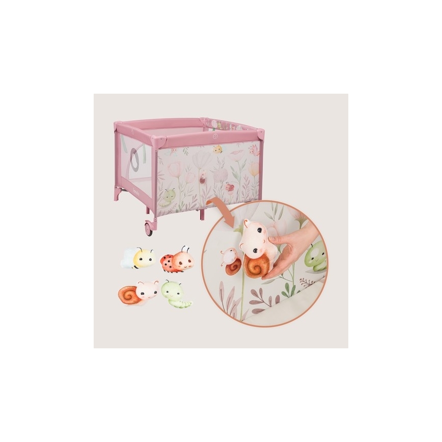 Lionelo - Igralna ograja MILLE PLUS Pink