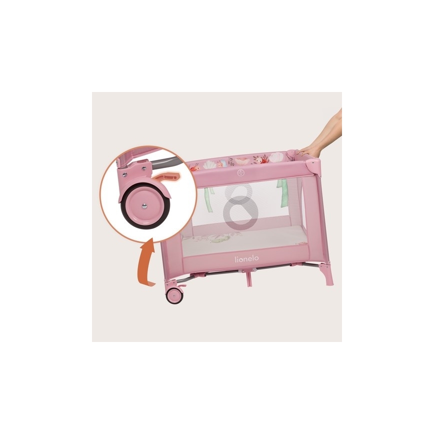 Lionelo - Igralna ograja MILLE PLUS Pink