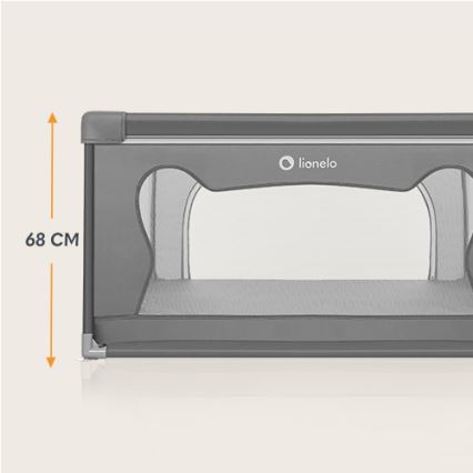 Lionelo - Igralna ograja WILLOW siva
