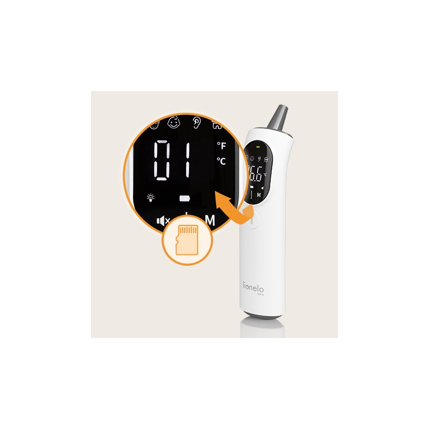 Lionelo - Infrardeči termometer FEVERSCAN 2xAAA