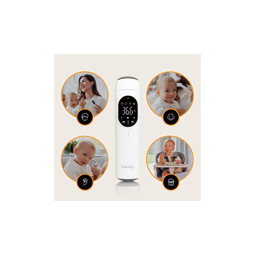 Lionelo - Infrardeči termometer FEVERSCAN 2xAAA