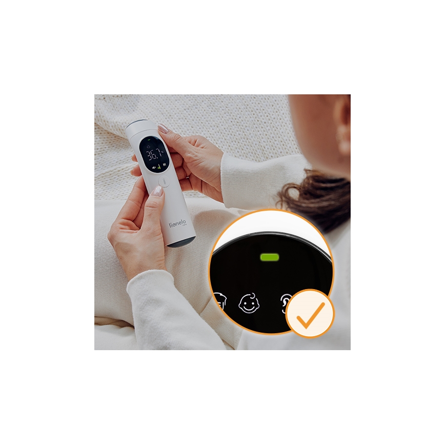 Lionelo - Infrardečni termometer FEVERSCAN 2xAAA