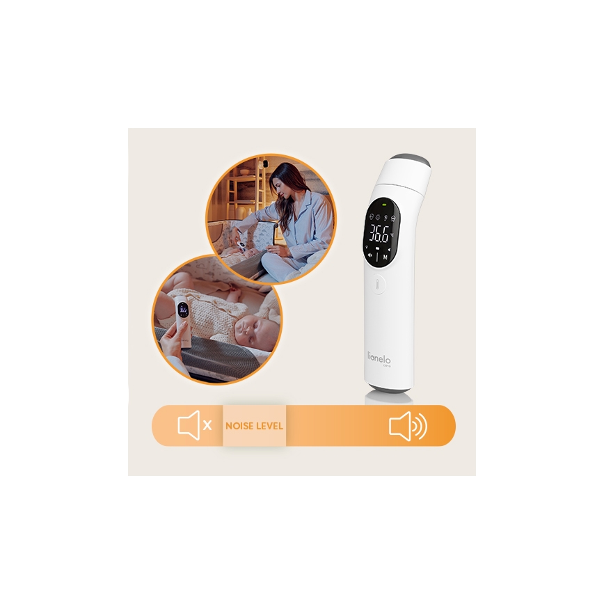 Lionelo - Infrardečni termometer FEVERSCAN 2xAAA