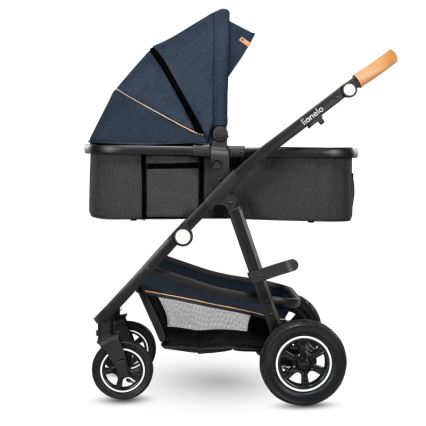 Lionelo - Kombiniran otroški voziček 2 v 1 AMBER Blue Navy