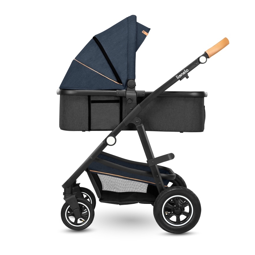 Lionelo - Kombiniran otroški voziček 2 v 1 AMBER Blue Navy