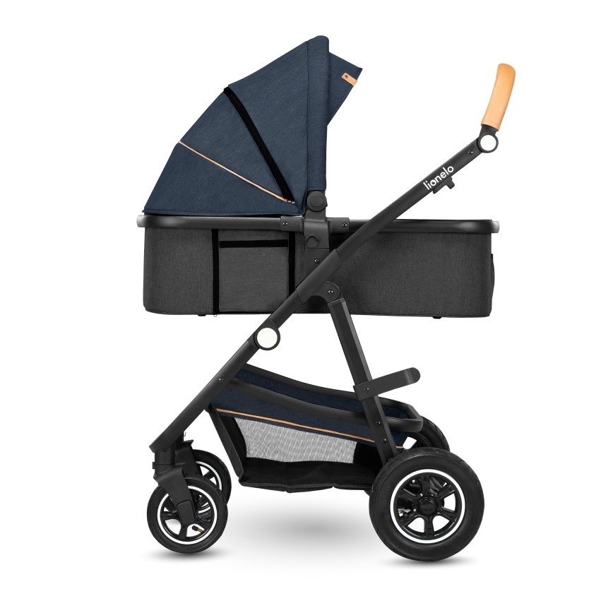 Lionelo - Kombiniran otroški voziček 2 v 1 AMBER Blue Navy
